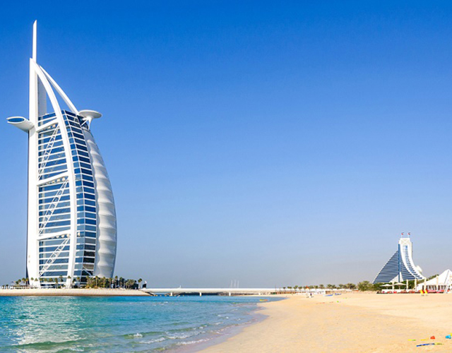 The Jumeirah Beach And Burj Al Arab Hotel in Dubai